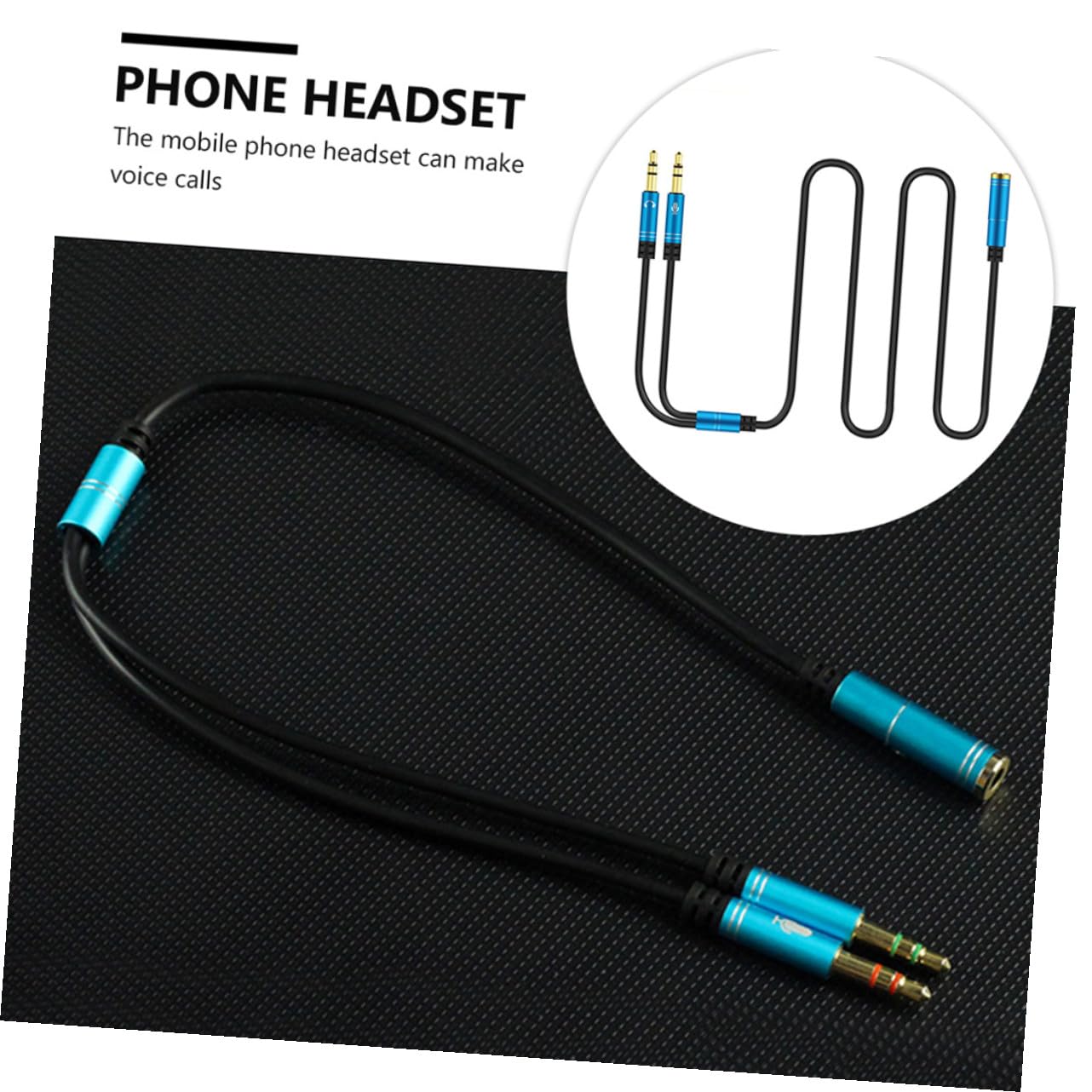 Gadpiparty 10piezas Cable Divisor De Audio para Auriculares y Micrófono Conector Doble para Ordenador Diseño Compatible Equipos De Audio