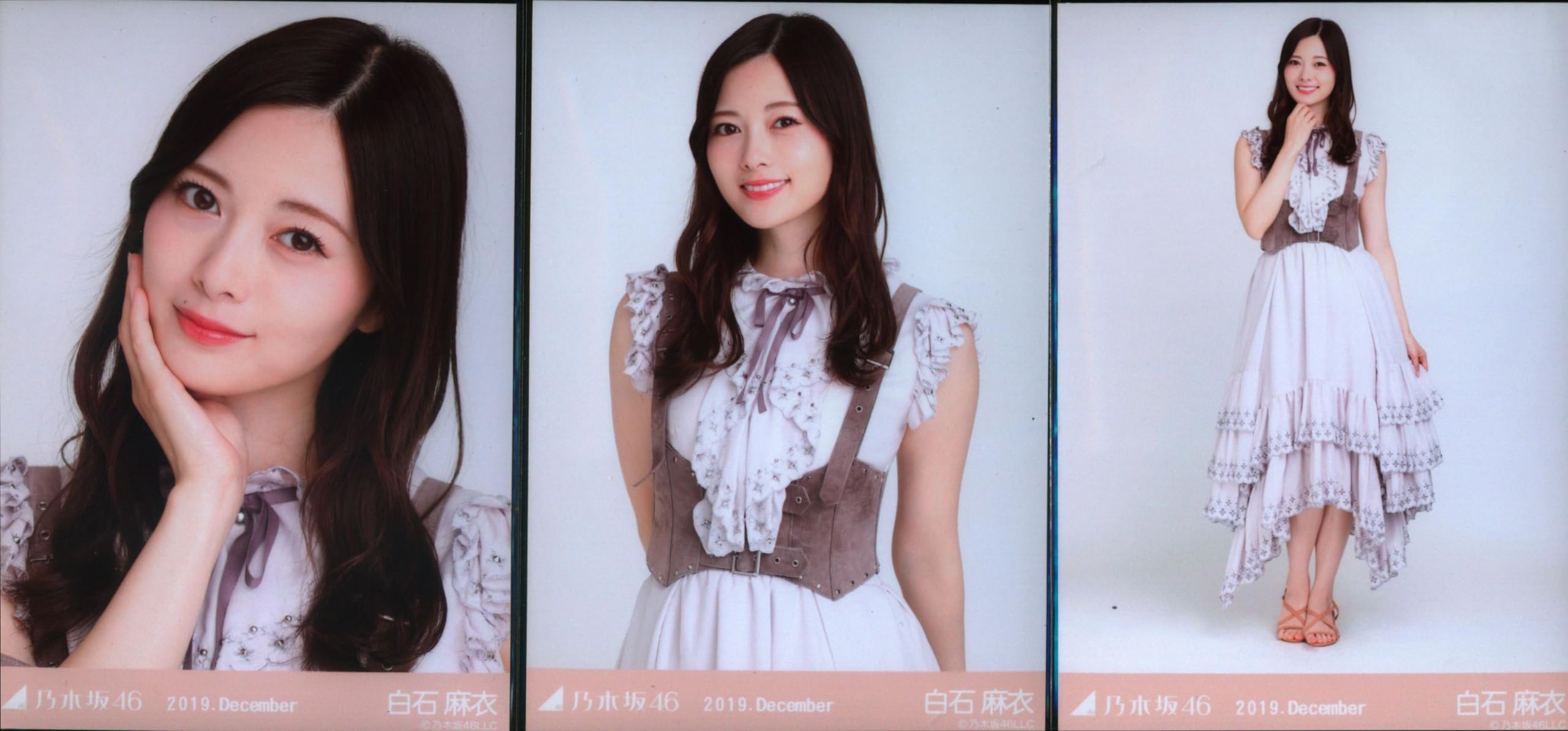 乃木坂46 WebShop限定 2019年12月度月間ランダム生写真 スペシャル衣装20 3種コンプ 白石麻衣