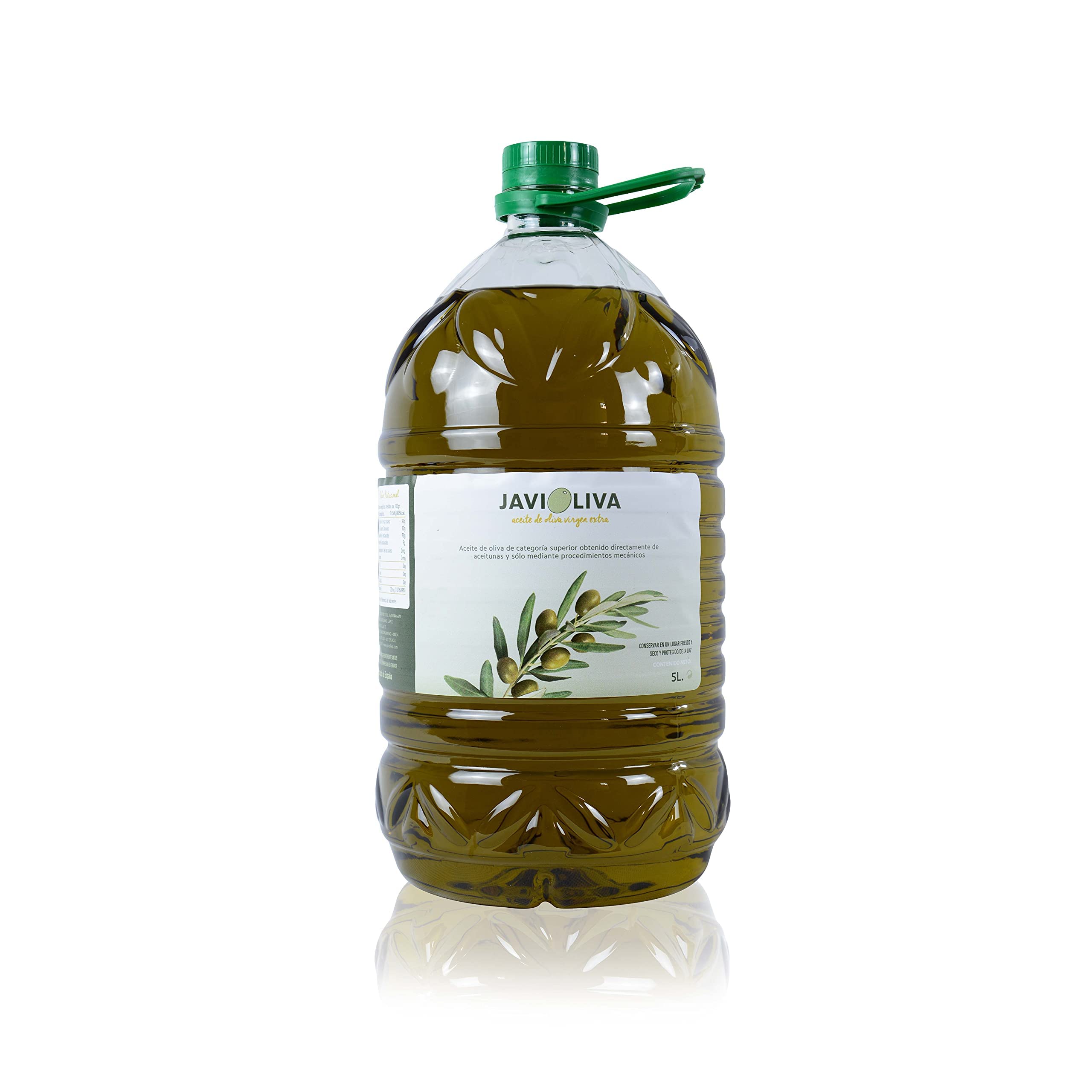 JAVIOLIVA – Aceite de Oliva Virgen Extra Natural – AOVE Picual 100% Español – Prensado en Frío, Sabor Intenso y Afrutado – Ideal para Cocinar, Freír y Uso Diario – Pack 3x5L (15L)