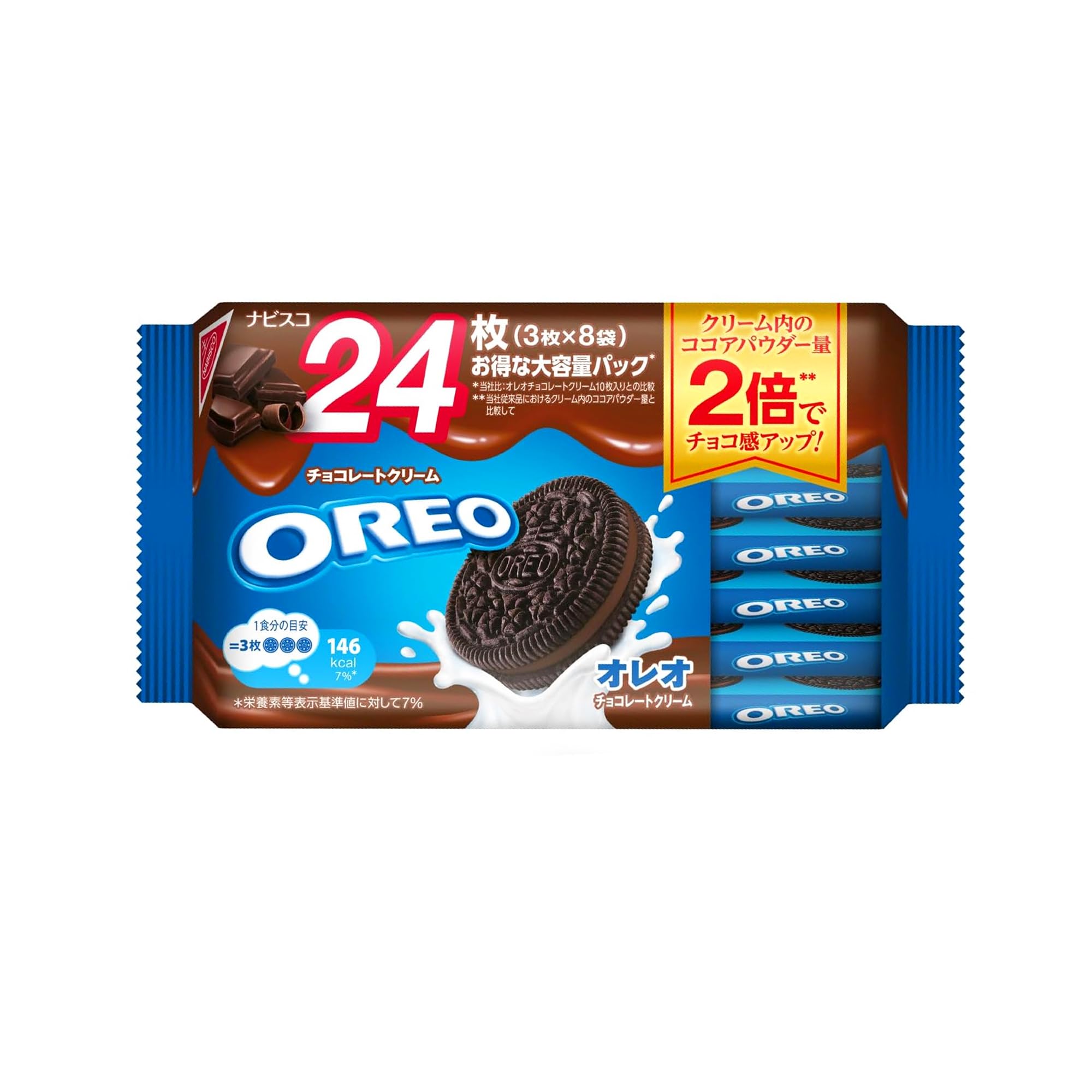 モンデリーズジャパン オレオ ファミリーパック チョコレートクリーム 24枚商品画像