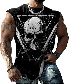 Sleeveless T Shirts for Men Muscle Tank Top Summer Funny Bodybuilder Workout Gym Tank Tops Comfy Tank Tops