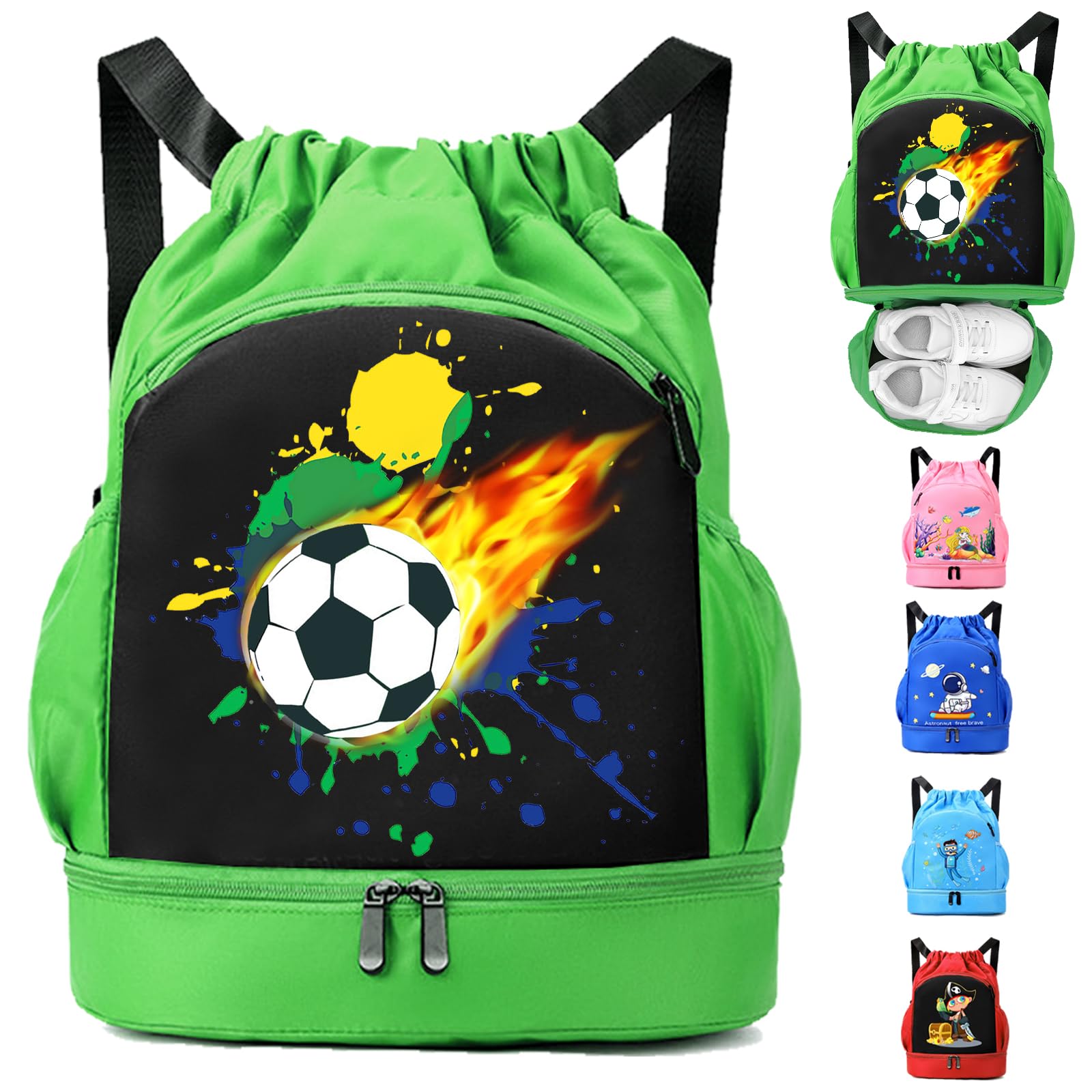 Bolso Playa Chico, Mochila Piscina Chico Mochila Chico Impermeable, Impermeable Saco de Gimnasia, Adecuado Mochila Deporte Chico Chica, Camping, Playa, Piscina