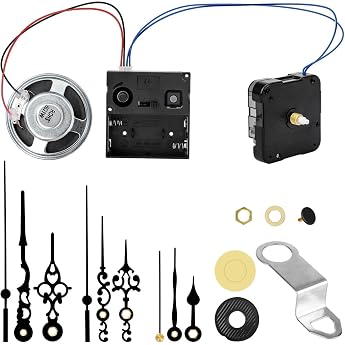 EEEKit Clock Movements with Hourly Music Game Quartz Movement for Wall Clock Clock Movement with Melody with 3 Hand Sets for Self-Installation for Watch Repair