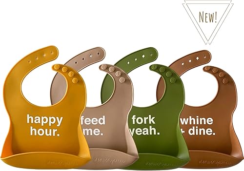 Miniatura 4 de Denver James Baberos de alimentación de silicona, aptos para lavavajillas. Impermeables. Ajustables.