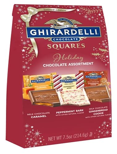 Ghirardelli Limited Edition Holiday Assorted Squares Bag, 8.25 onzas