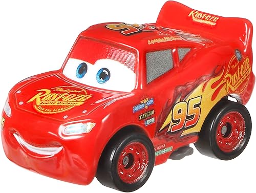 Miniatura 4 de Mattel Disney and Pixar Cars Mini Racers, paquete de 10 unidades, juego coleccionable con 10 vehículos de juguete, personajes favoritos de los