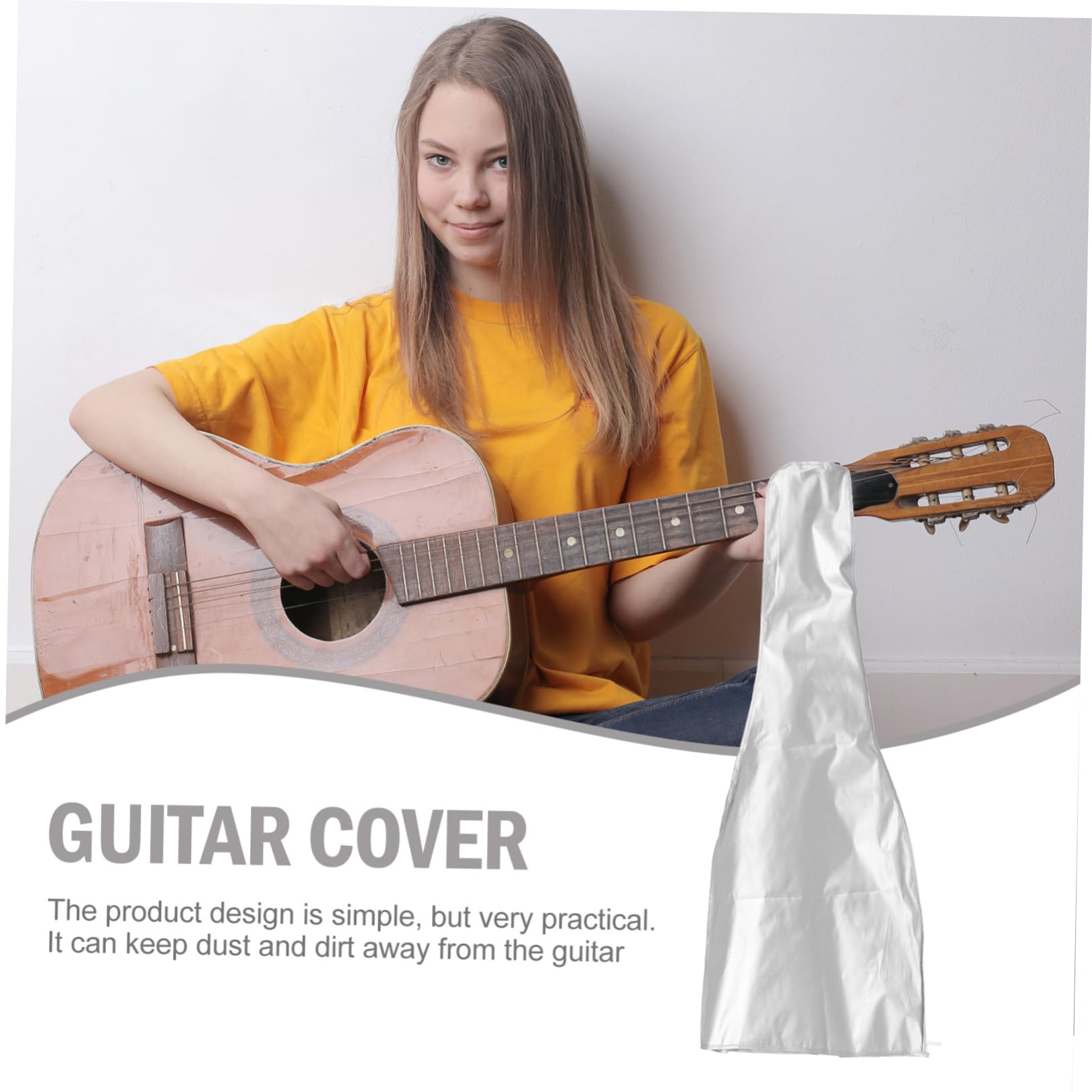 ibasenice 3piezas Cubierta Protectora De Guitarra Funda Transparente De Material Duradero para Evitar Rayones y Contaminación para Uso Doméstico y Transporte De Instrumentos Musicales