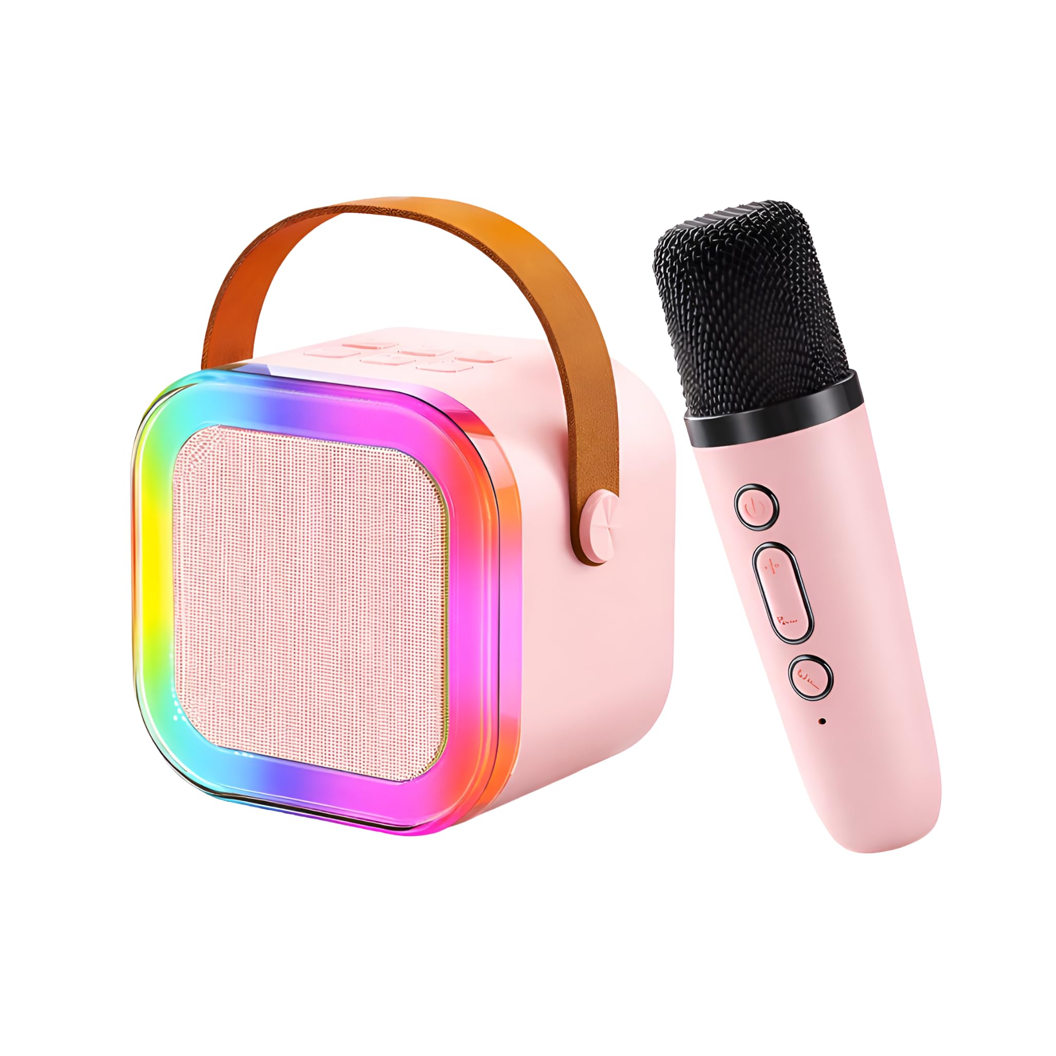 Kids Karaoke Machine with Wireless Microphone & RGB LED Speaker | Portable Bluetooth Karaoke Speaker for Kids with Rechargeable Battery, Party Music Toy Gift for Girls Boys Birthday-image-29