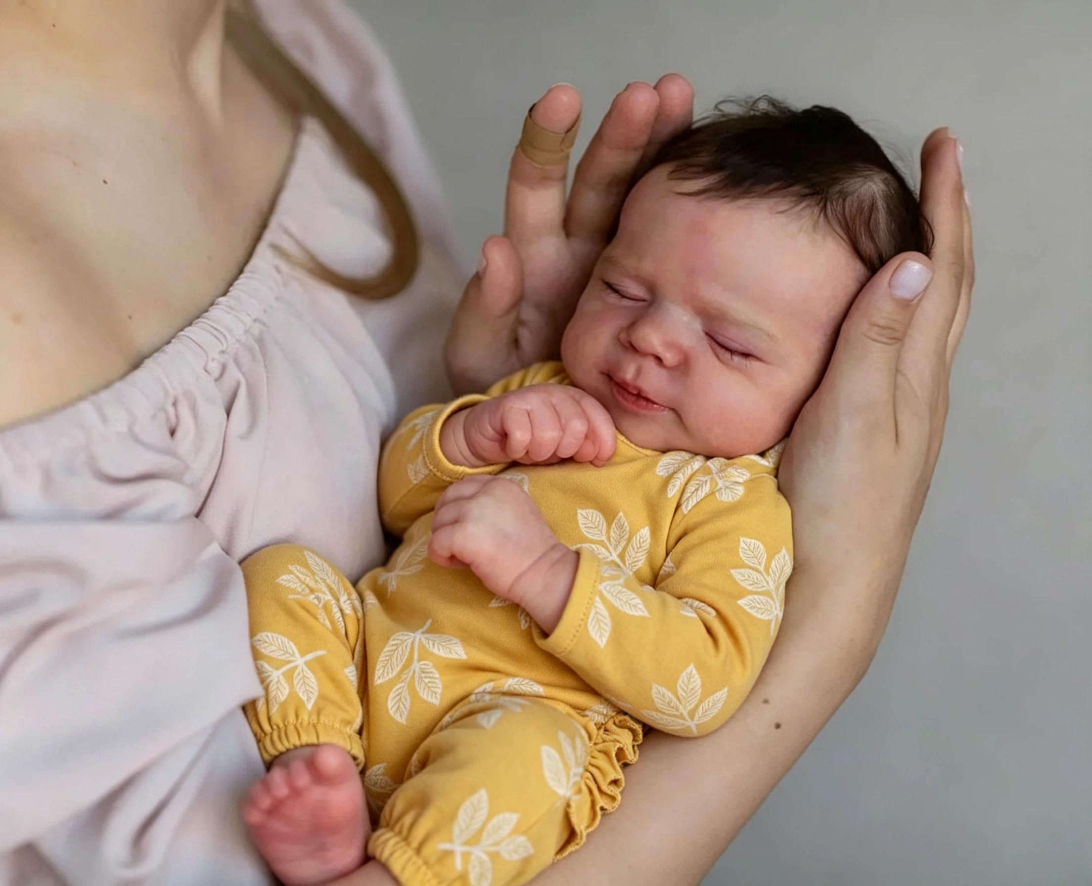 Zero pam Reborn Baby Puppen Lebensecht-48CM Baby Junge Mit Haaren, Babypuppen Wie Echt mit Zubehör, Lebensechte Babypuppen, Baby Junge, Reborn Puppen Lebensecht Puppe Ab 3 Jahre Mädchen
