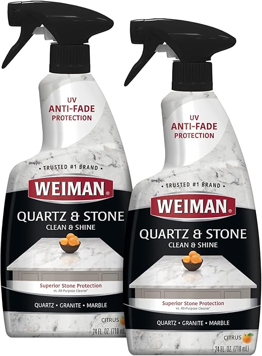 Weiman Quartz Countertop Cleaner and Polish 24 Ounce (2 Pack) Clean