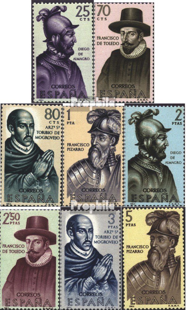 Espagne 1965 – Timbres Jour Le Timbre édition Complète N°1536-1545, Neuf Avec Gomme, MNH, Certifié Prophila !
