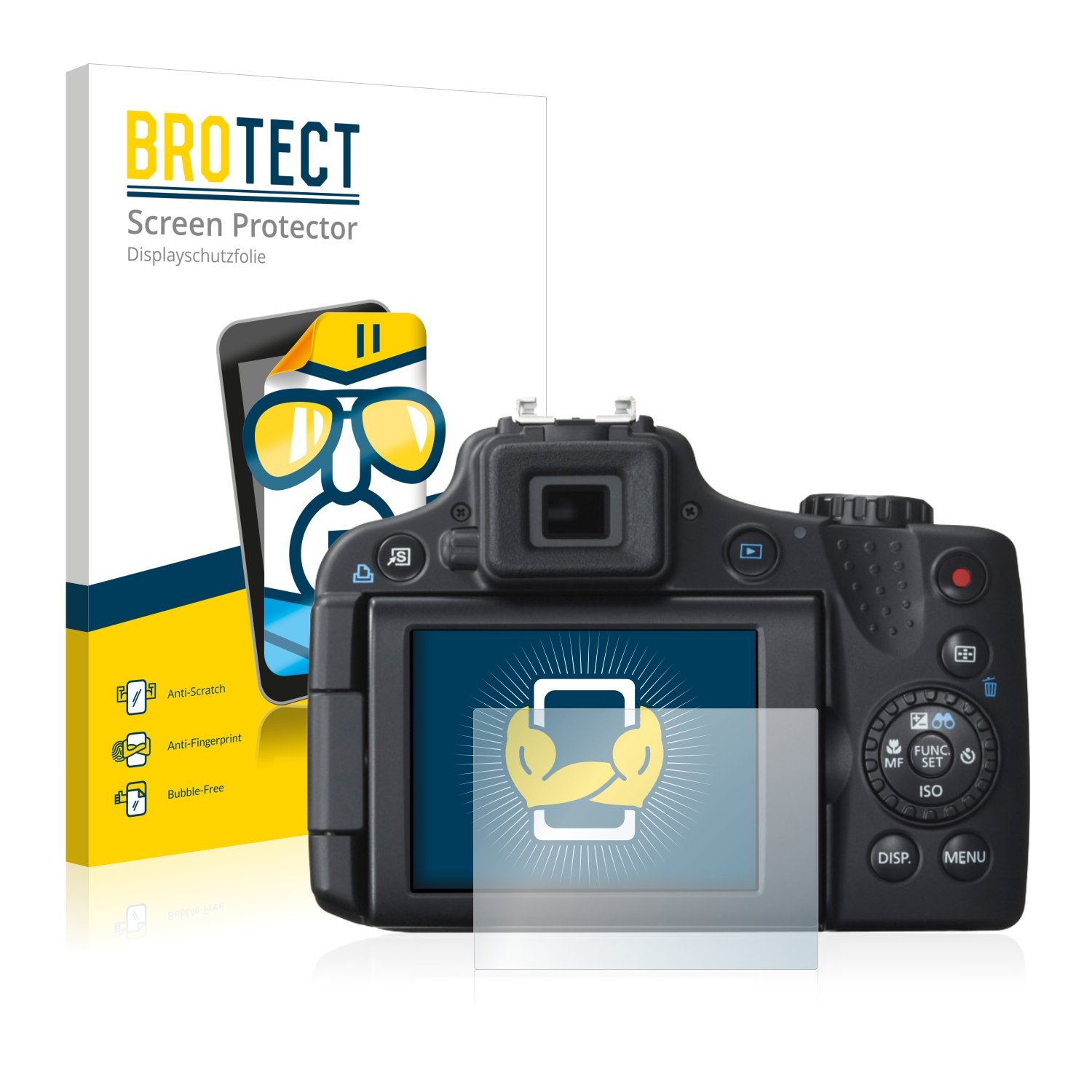 BROTECT Displayschutzfolie Für Canon PowerShot SX510 HS – 2er Pack, Kratzfester Klarschutz