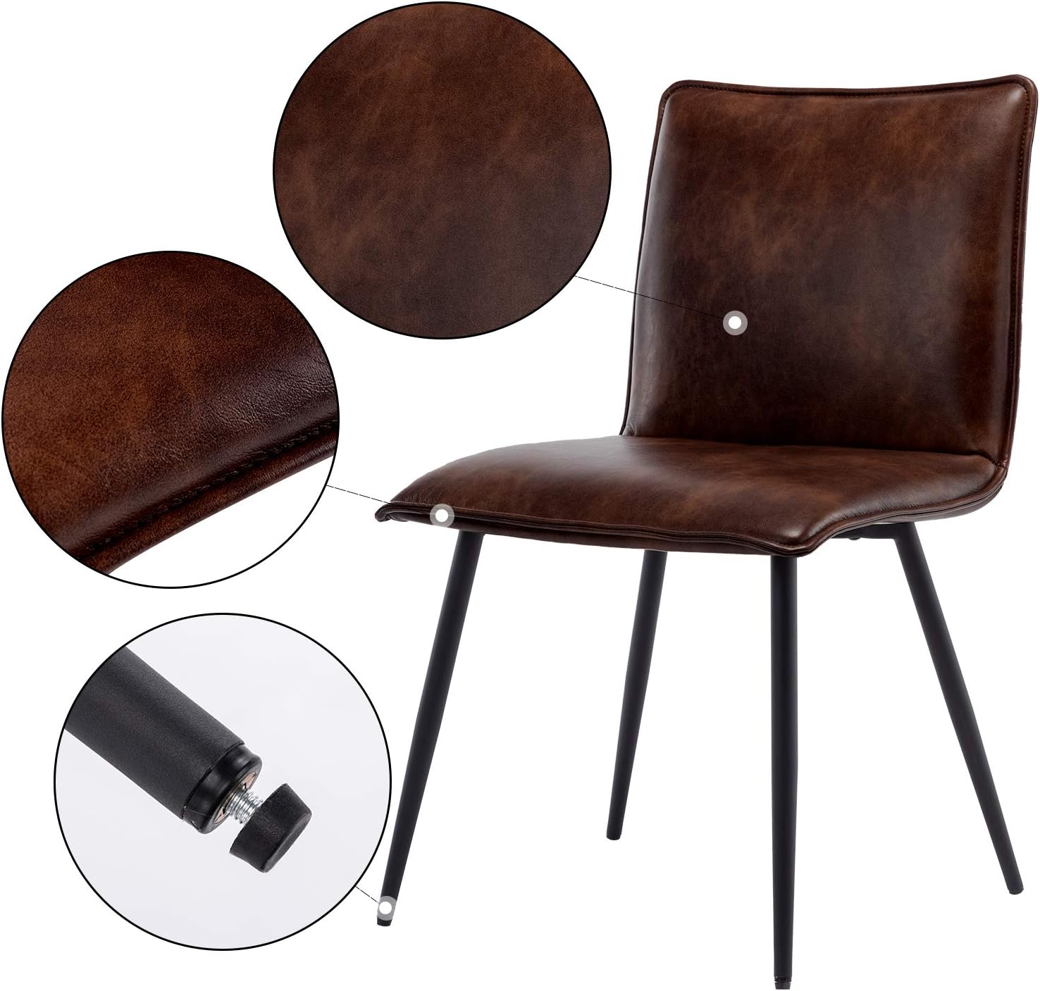 Buy Duhome Pu Leather Dining Chairs Kitchen Chairs Set Of 4 Side Chair For Dining Room Living Room Dark Brown Online In Indonesia B08xjjg1rd Buy Duhome Pu Leather Dining Chairs Kitchen Chairs Set Of 4 Side Chair For Dining Room Living Room Dark Brown Online In Indonesia B08xjjg1rd