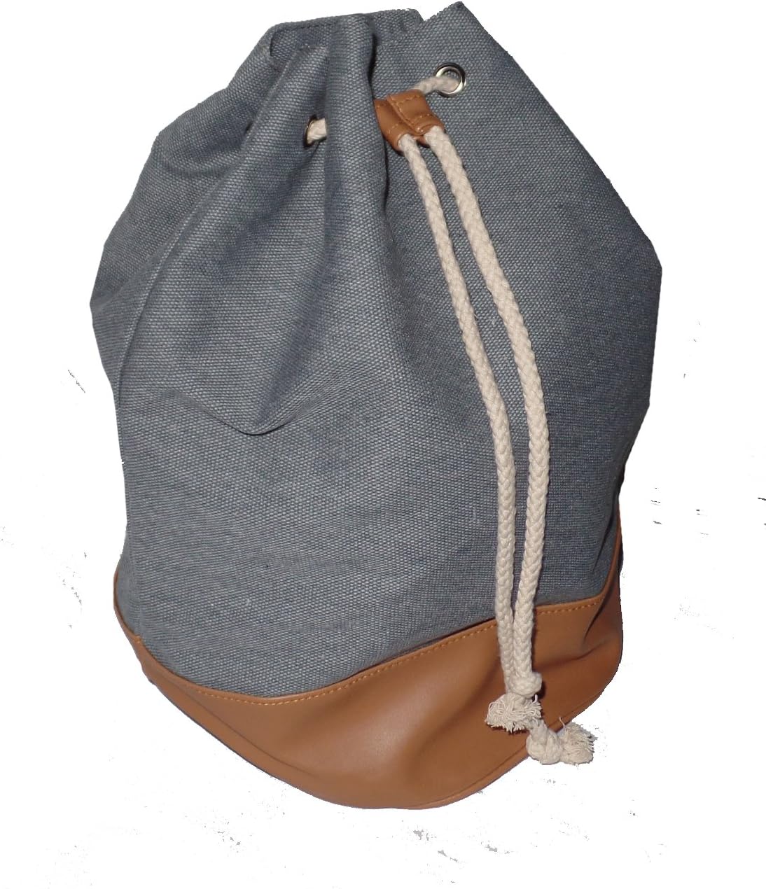 Cinch Top Shoulder Duffle Bag Cotton 