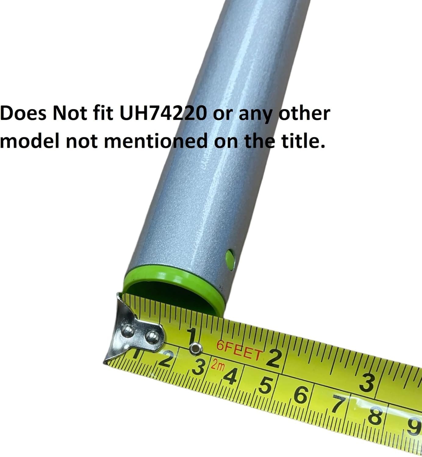 Wand end diameter measurement with tape measure