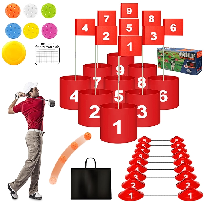 高尔夫练习游戏成人儿童便携9洞户外室内高尔夫比洞赛