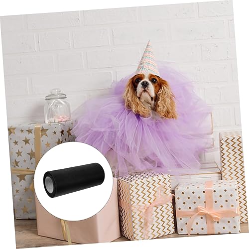 Miniatura 6 de EXCEART 20 Rolls Party Tulle Fabric Chair Sash Bow Ribbon Fabric Tulle Spool Royal Blue Wedding Tulle Fabric Tulle Ribbon for Gift Wrapping