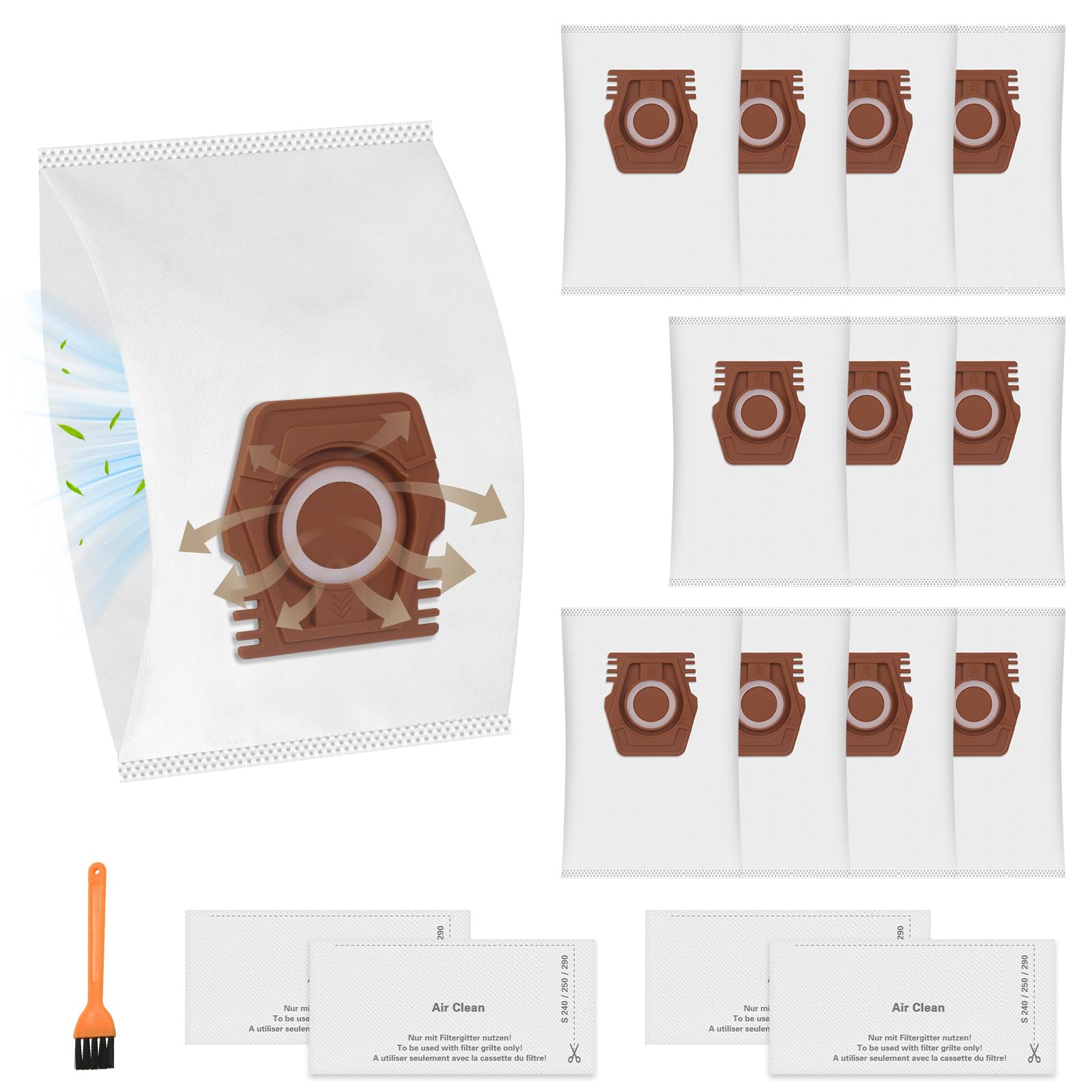 Spofan 12 Pack CO Dust Bags Compatible - vacuum parts and accessories | Mubboo