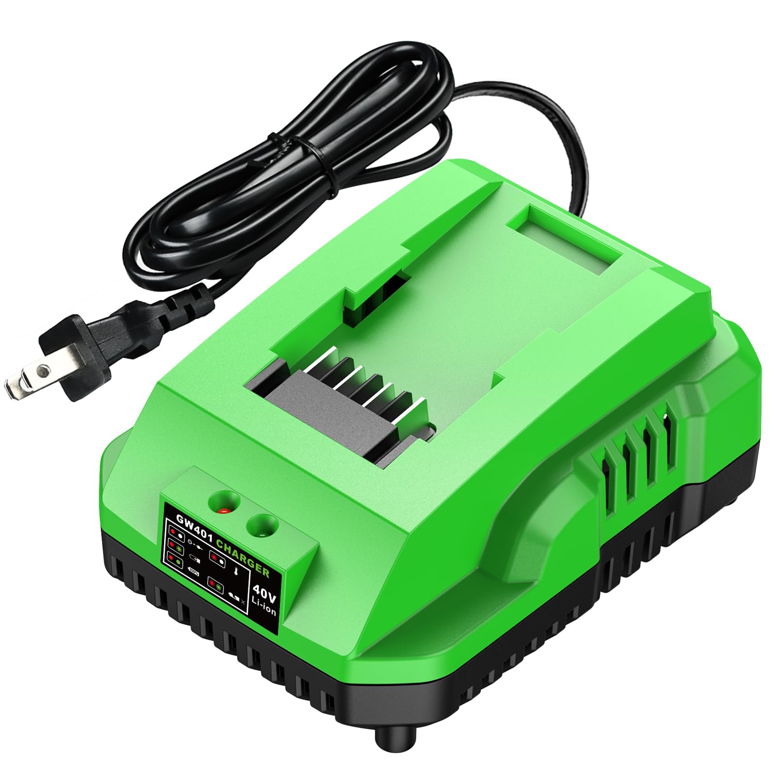 Greenworks ładowarka 40 V zamiennik ładowarki do akumulatora, kompatybilna z 29482 29252 20202 22262 29472 29462 Greenworks 40 V MAX zielone narzędzia elektryczne