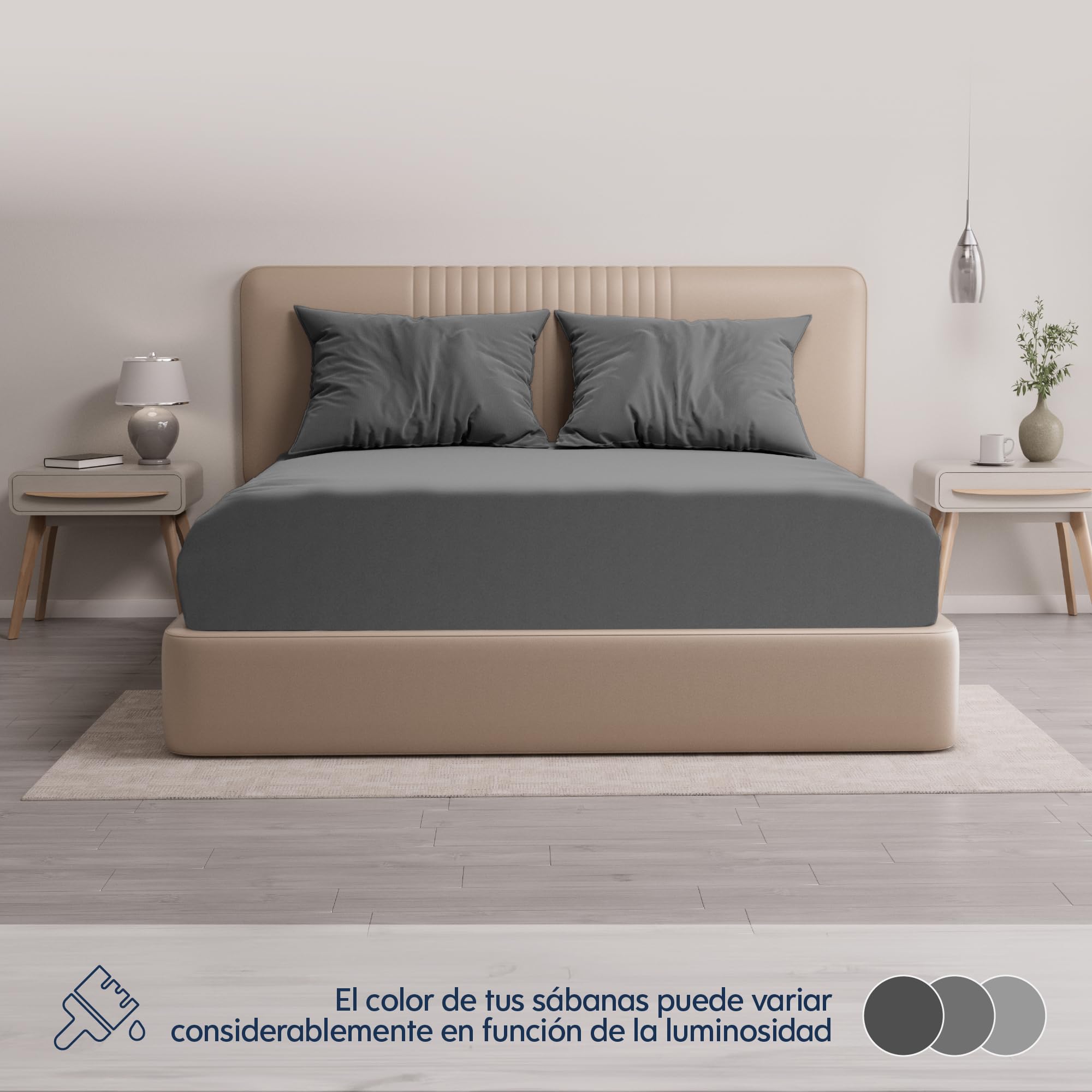 MAGANO® Sábana Bajera Ajustable Premium De 140 X 200 Cm, Color
