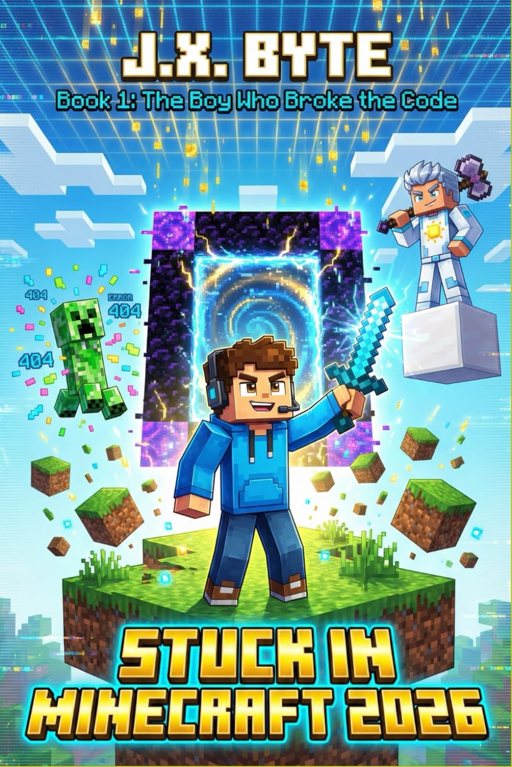 STUCK IN MINECRAFT 2026: Book 1: The Boy Who Broke the Code. An Unofficial Trapped in a Game Adventure