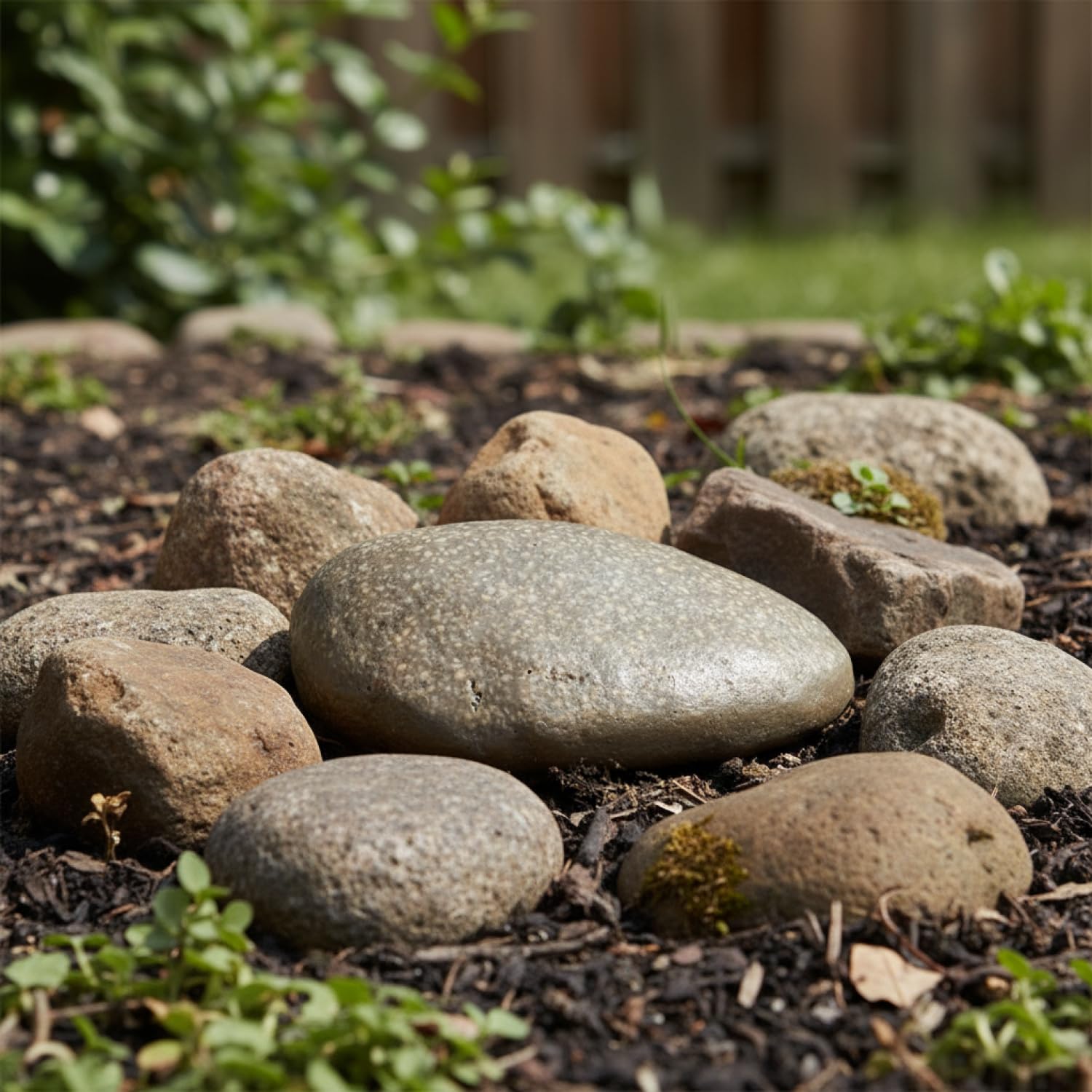 COM-FOUR® Finta Pietra Chiave Pebblestone con Scomparto Segreto per Geocaching - Nascondiglio Chiave in Aspetto Pietra