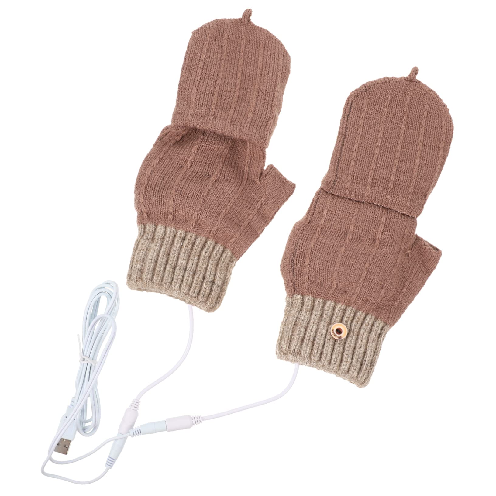 BESPORTBLE 3paia Guanti Termici Riscaldati Usb Impermeabili Guanti Invernali Per Sport All Aperto Calore Rapido e Duraturo Antiscivolo Per Escursionismo e Sci