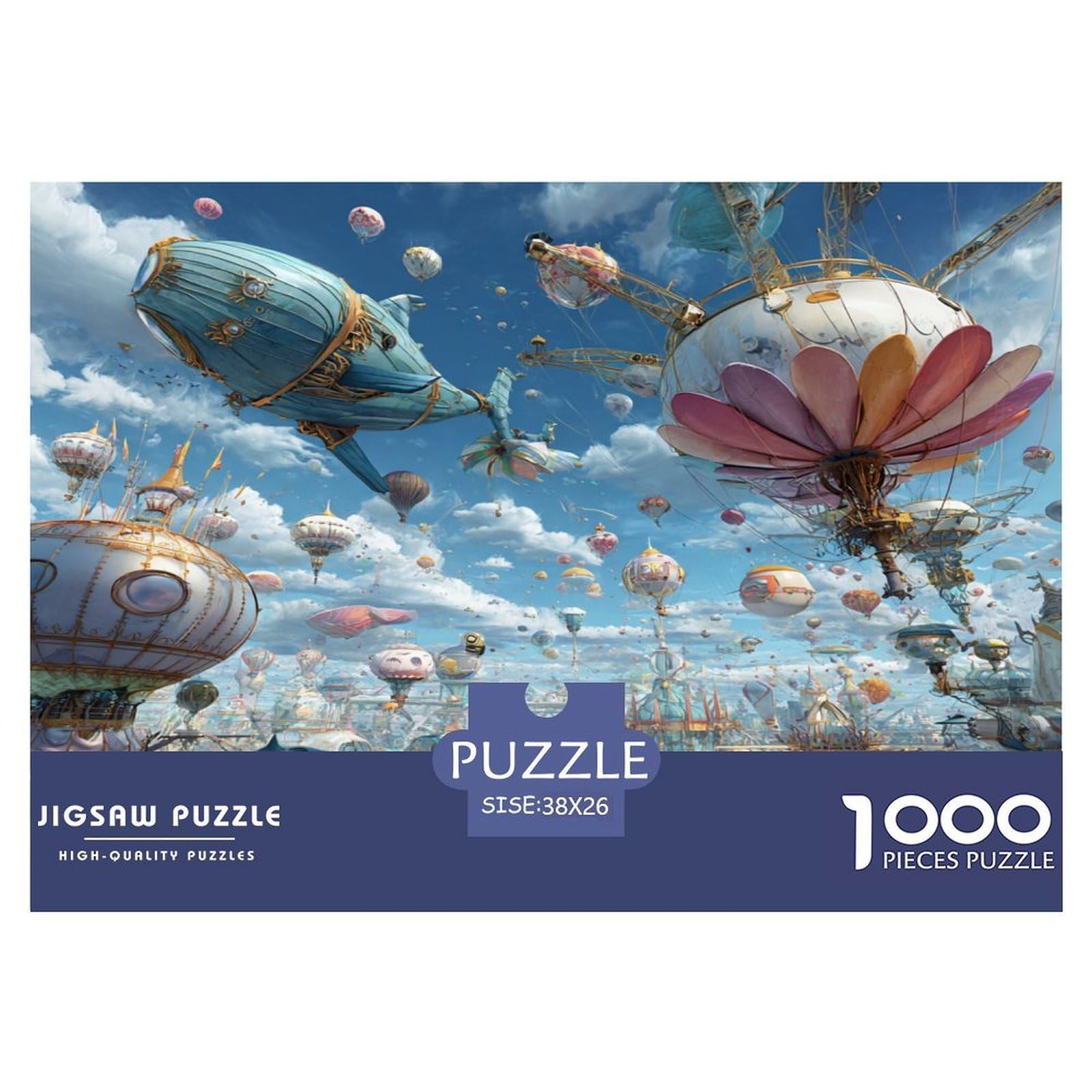 1000 Pieces Gift Puzzle - Spaceship, Impossible Challenge Jigsaw Puzzles for Adults, Educational Toy & Home Decor 38x26cm/1000pcs