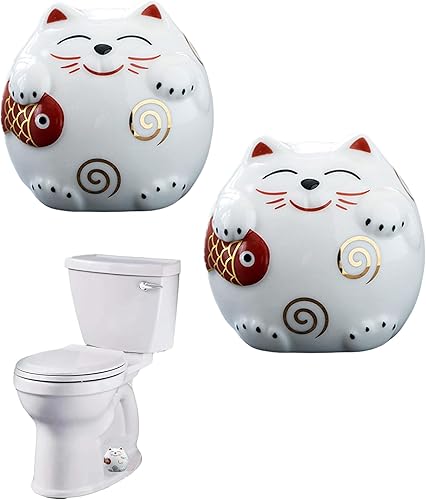 Miniatura 8 de Tapones de pernos de hongo para suelo de inodoro, cubiertas de cerámica para pernos de inodoro con hongos, bonita decoración de baño, accesorios