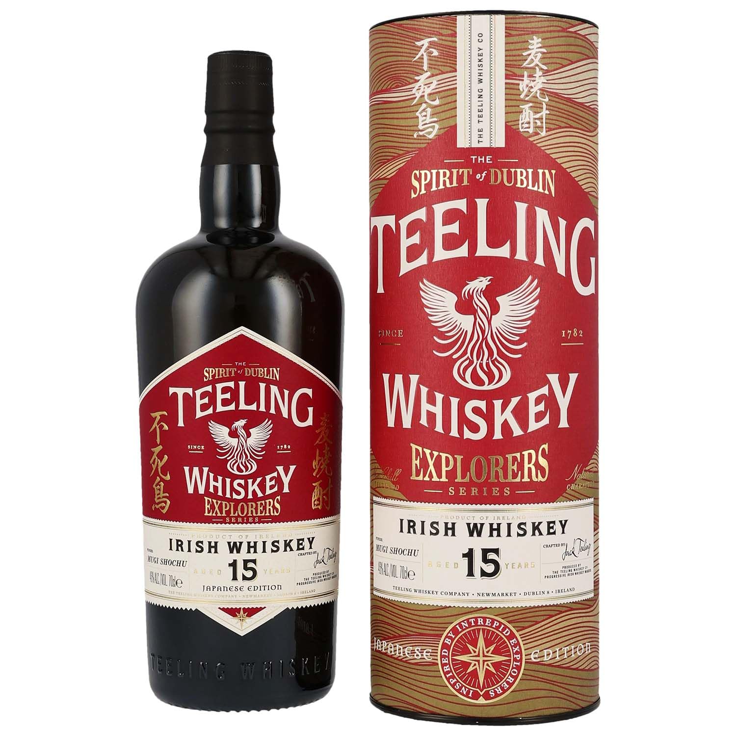 Teeling Whiskey 15 Years Old EXPLORERS SERIES Irish Whiskey Japanese Edition 46% Vol. 0,7l in Geschenkbox