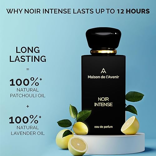 Miniatura 2 de Maison de l'Avenir Noir Intense - Unisex - Colonia para hombre - Perfume para mujer - Fougère aromático - con notas de lavanda, bergamota y pachulí