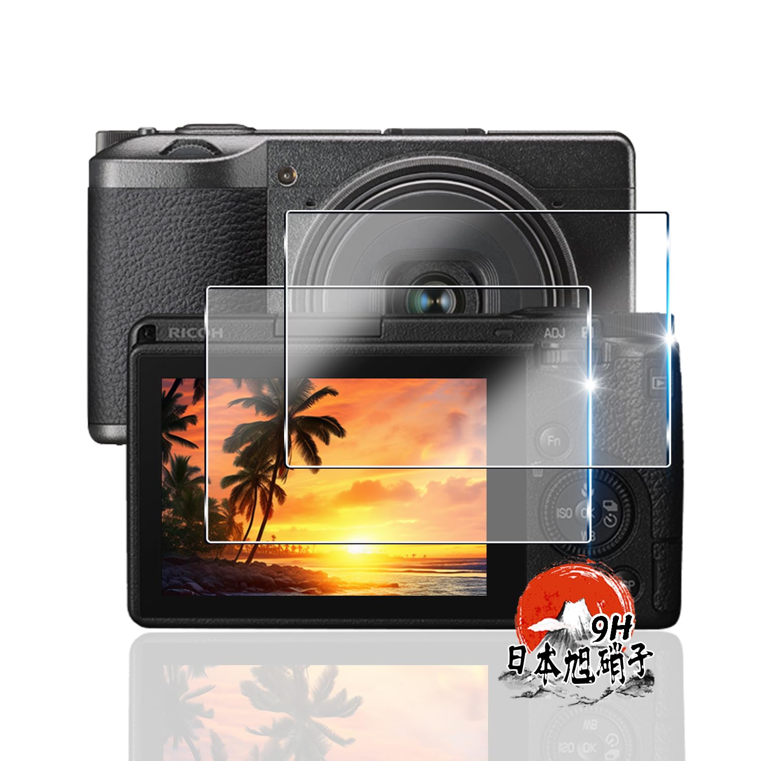 用 RICOH GR III / GRIII X ガラスフィルム ２枚 【国産AGC旭硝子素材】 用 RICOH GR3 フィルム 全面保護 用 GR3 / GR3X 保護フィルム 耐衝撃 硬度9H 用 リコー gr3 液晶 ガラス フィルム 高透過率 超薄型 飛散防止 自動吸着 気泡なし 指纹·污垢防止 簡単貼り付け 3D Touch対応 撥水撥油 2.5Dラウンドエッジ加工 対応 RICOH GR3 アクセサリー