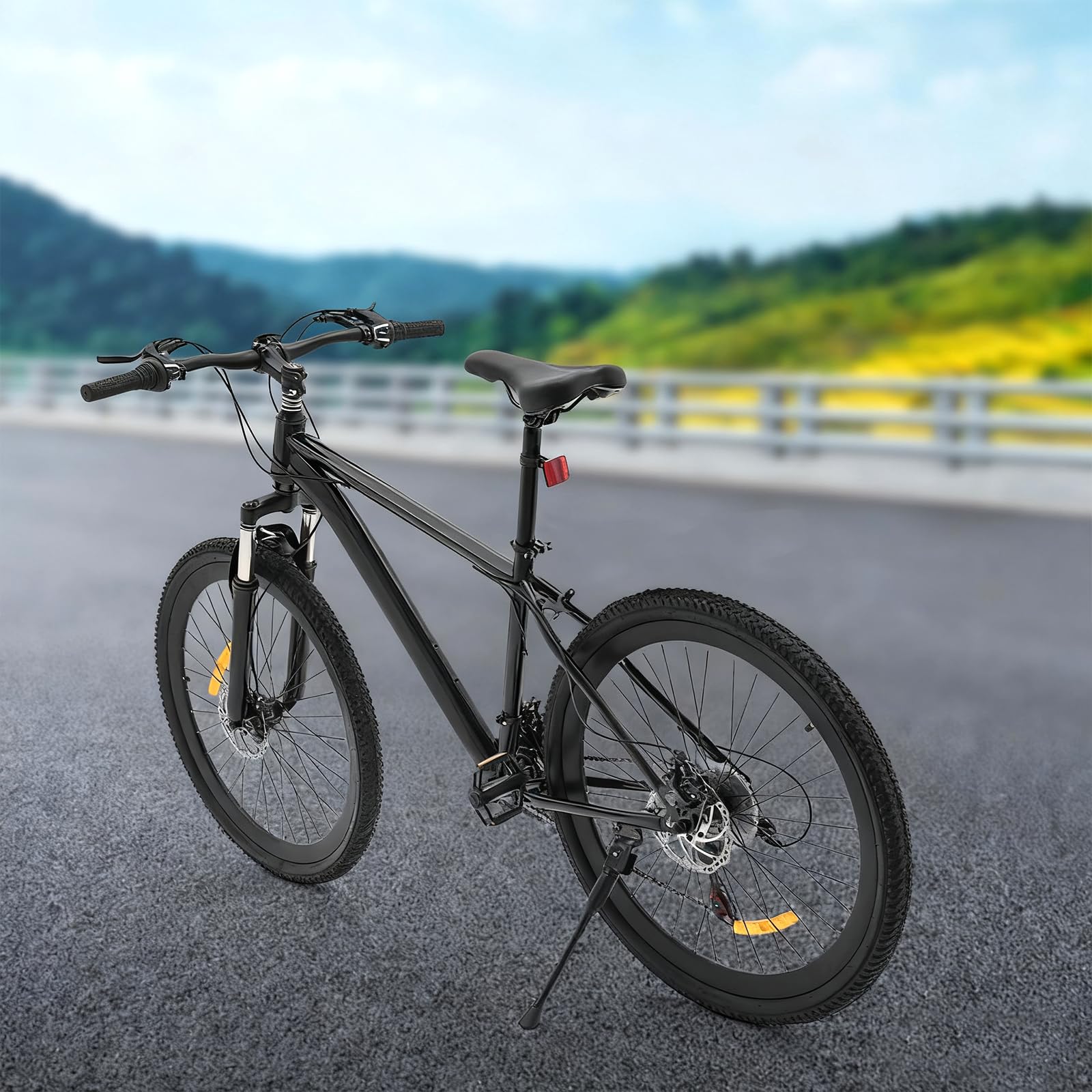 Mountain Hardtail - Bicicleta de montaña para adultos de 26 pulgadas, 21 velocidades, con frenos de disco y horquilla de suspensión, bicicleta de ciudad a partir de 12 años hasta 100 kg, para