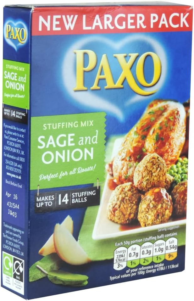 Stuffing Mix - Sage & Onion - 190g (Case of 6)