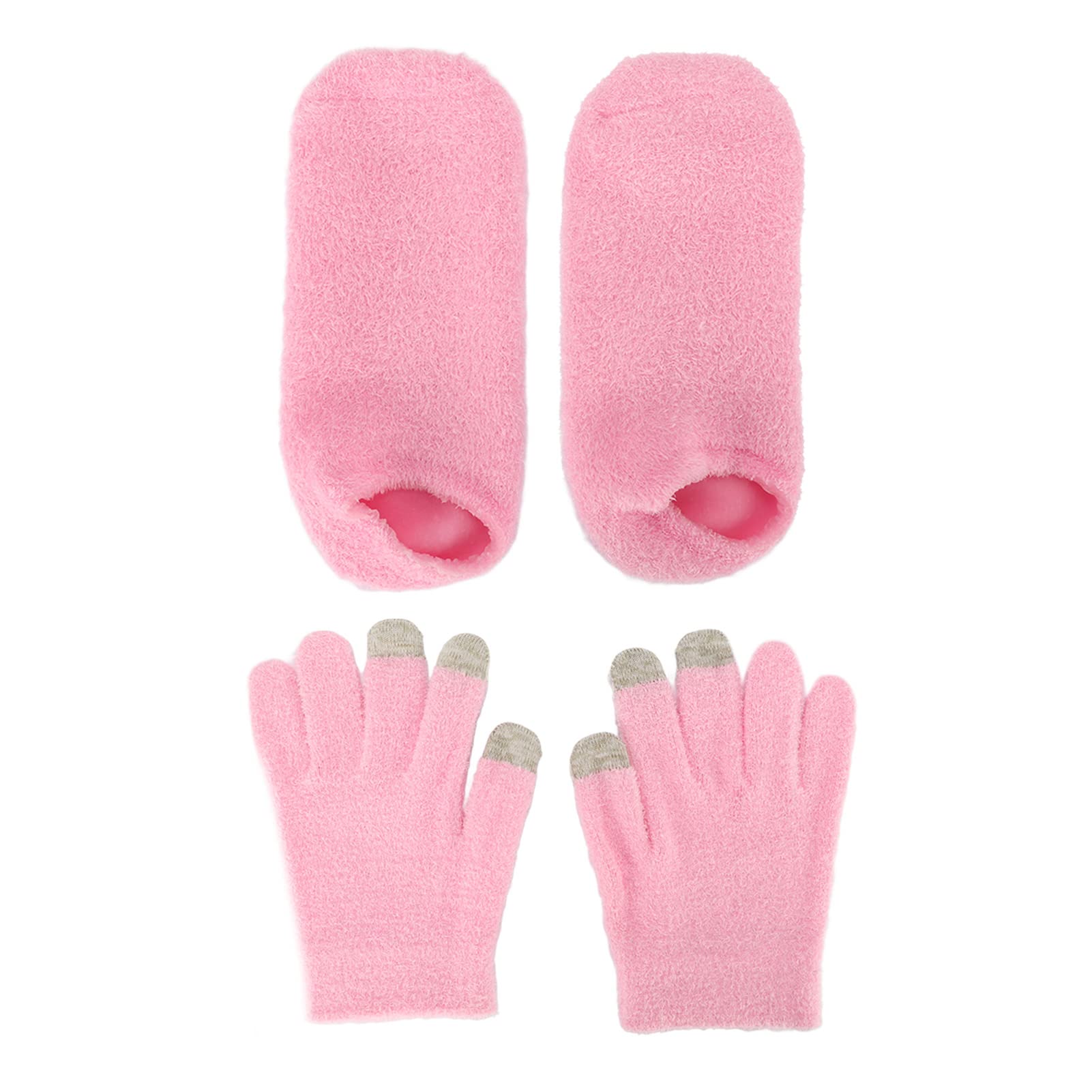 Codream Touch Screen Moisturizing Spa Gloves and Socks Set, Repair Moisturizing Gel Socks Gloves Set for Dry Cracked Hands Feet