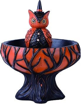Transpac Tree Owl Treat Stand