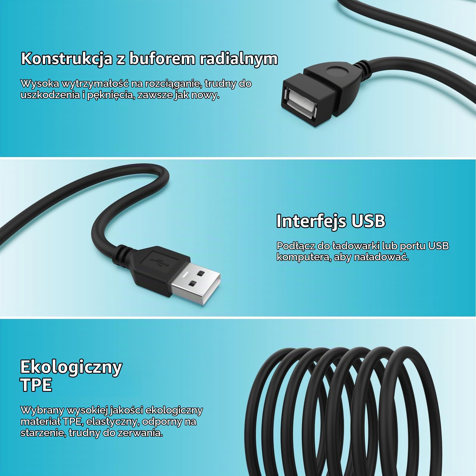 Kabel USB do ładowania JLab Go Ai Pop/Sport, JLab Epic Air ANC/Sport ANC, JLab JBuds Air/Sport/Executive/ANC/Play Gaming/Pro Wireless Bluetooth etui do ładowania