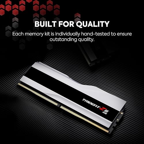 Miniatura 5 de G.SKILL Trident Z5 RGB Series (Intel XMP 3.0) DDR5 RAM 64GB (2x32GB) 6000MTs CL36-36-36-96 1.35V Desktop Computer Memory UDIMM - Matte White