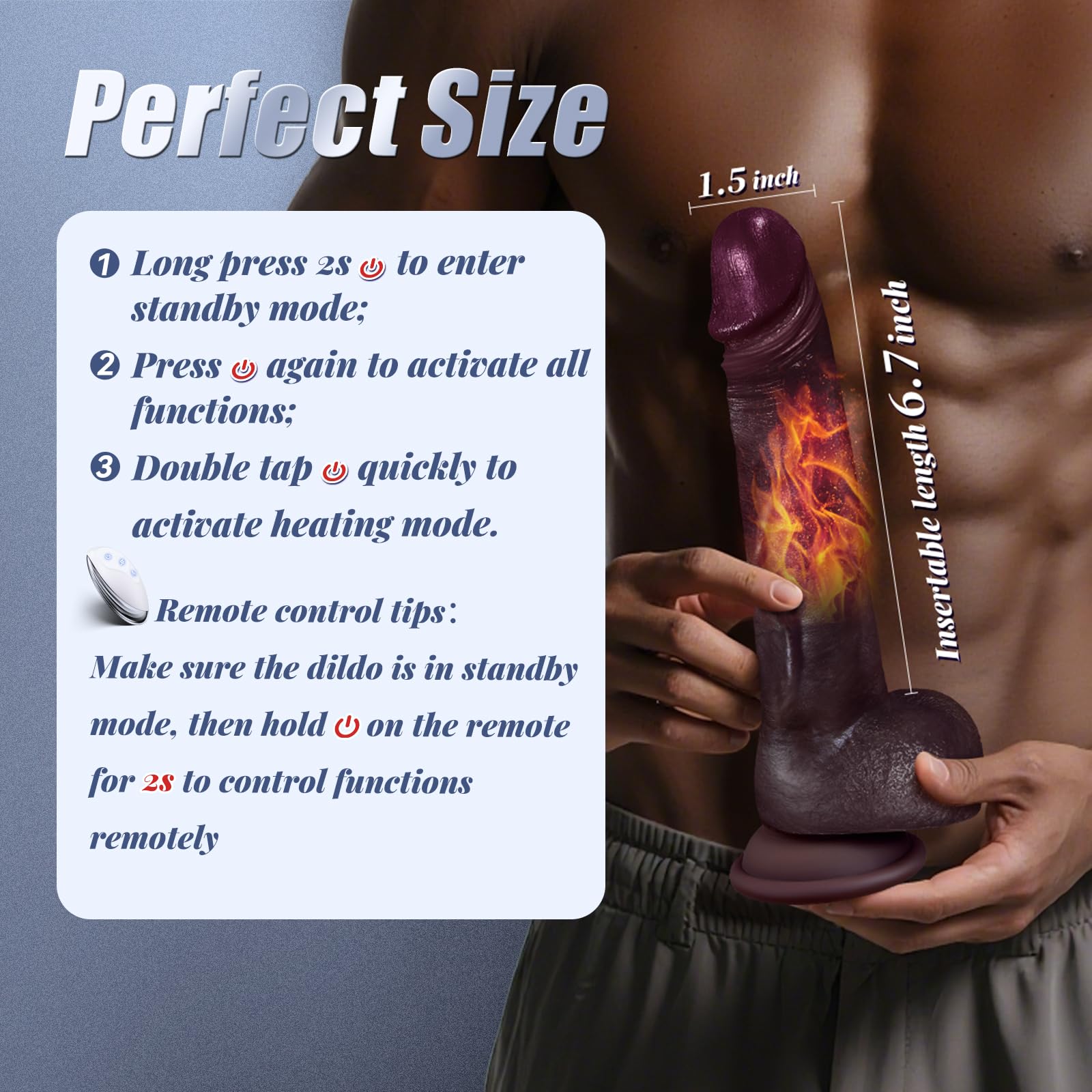Sex Toys Thrusting Dildo Vibrator, Lifelike Heated Silicone  Dildos with 10 Thrusting & 10 Vibrating Modes for G Spots clit Anal stimulater, Realistic Penis Adult Sex Toy for Women Couple Play: Black