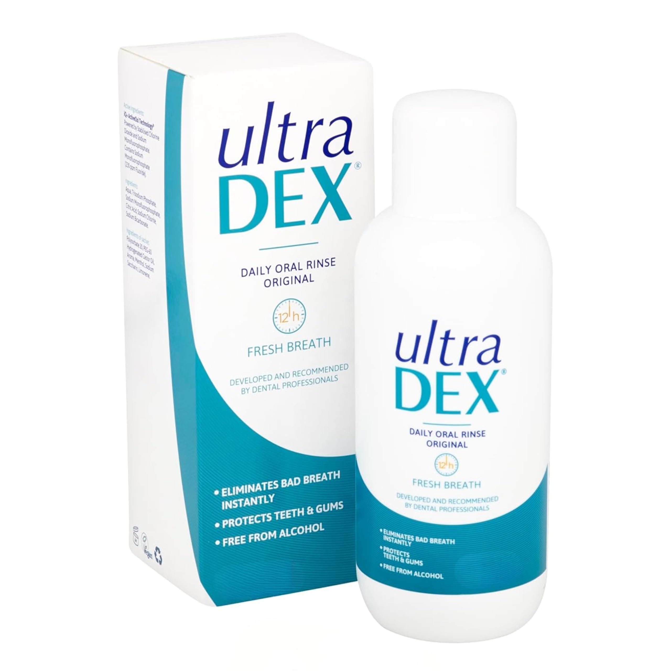 Ultradex Daily Oral Rinse with Fluoride Unflavoured 250ml – Alcohol Free Mouthwash for Sensitive Teeth, Cavity Protection, Breath Freshening & Daily Dental Care | SterlingSquare