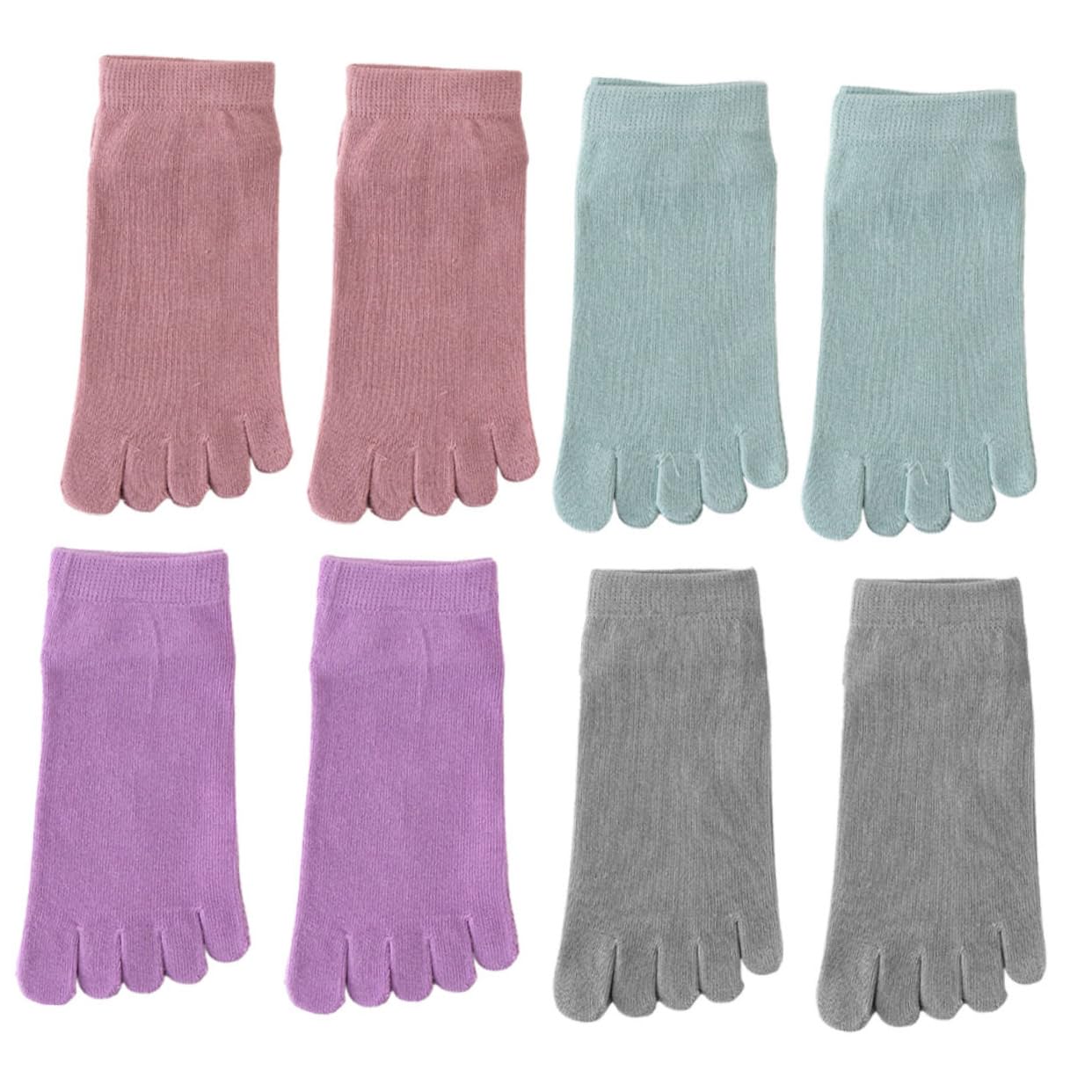 BESTYASH Calcetines Con Dedos Calcetines Altos Para Mujer Calcetines Bajos Invisibles Calcetines De Cinco Dedos Calcetines Separados Calcetines Para Mujer Calcetines Cortados