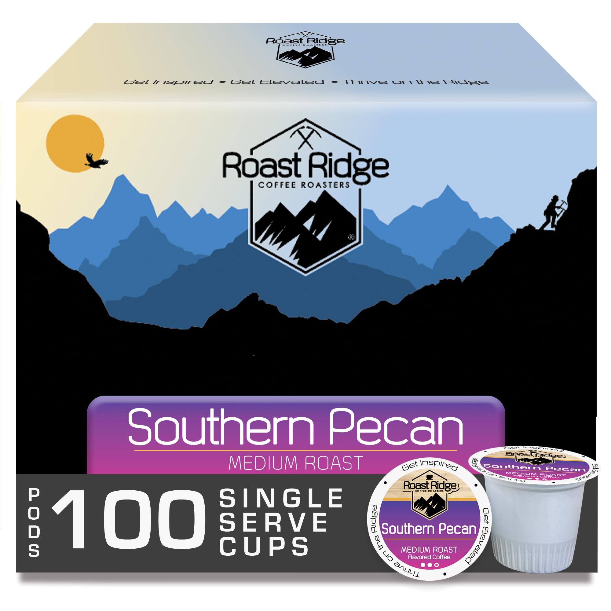 Roast Ridge Single Serve Coffee Pods for Keurig K-Cup Brewers, Southern  Pecan, Medium Roast, 100 Count