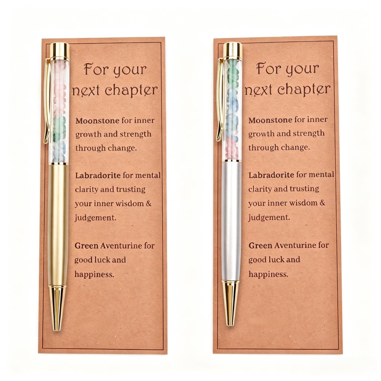 WsiQxuc 2 Pcs Crystal Pen, Ballpoint Pens for Professional Writing and Gifting,Golden And Silver Crystal Ballpoint Pens, Friendship Gifts For Women,Career Transition Gifts, Office Documentation Tools