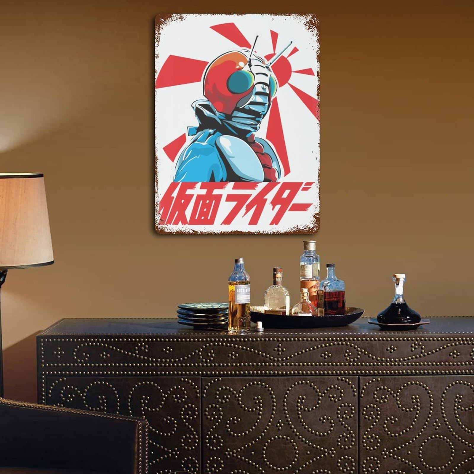 Amazon.co.jp: ブリキ看板 壁掛け 仮面ライダー V3 金属ポスター