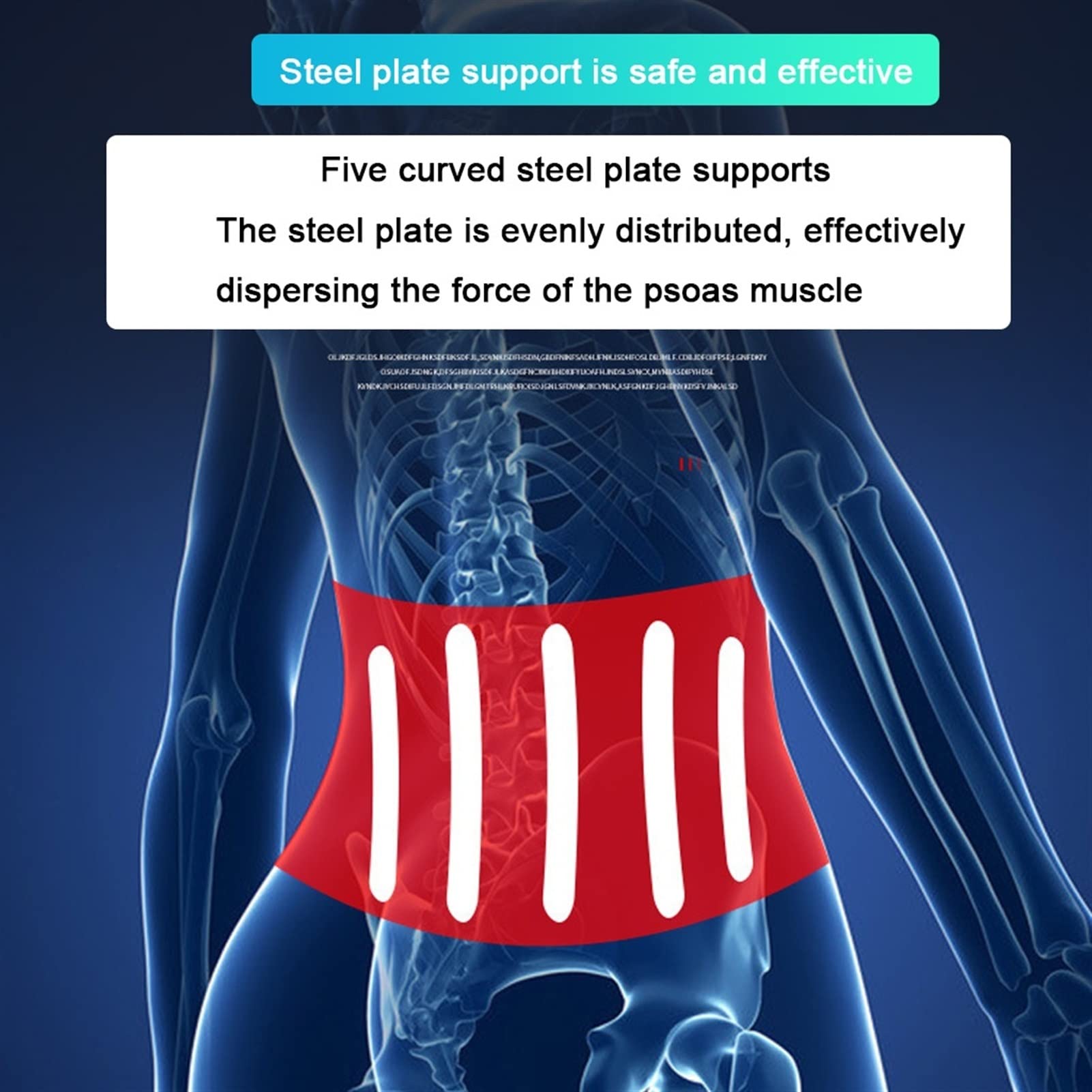 Cinturón De Soporte Lumbar Ajustable Diseño Ergonómico Y Material Transpirable Faja De Compresión para La Espalda Corsé para El Alivio del Dolor (Size : M/Medium)