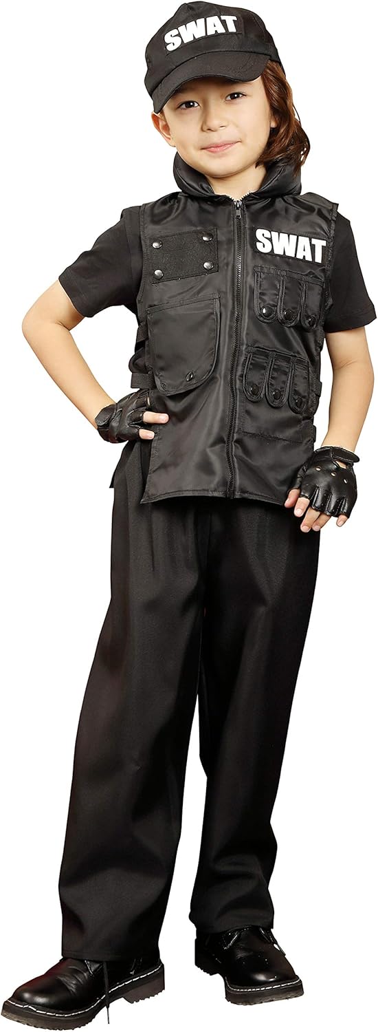 クリアストーン(Clearstone) コスプレ ハロウィン クールスワット キッズ 140cm 男の子 ブラック クリアストーン(Clearstone) コスプレ ハロウィン クールスワット キッズ 140cm 男の子 ブラック