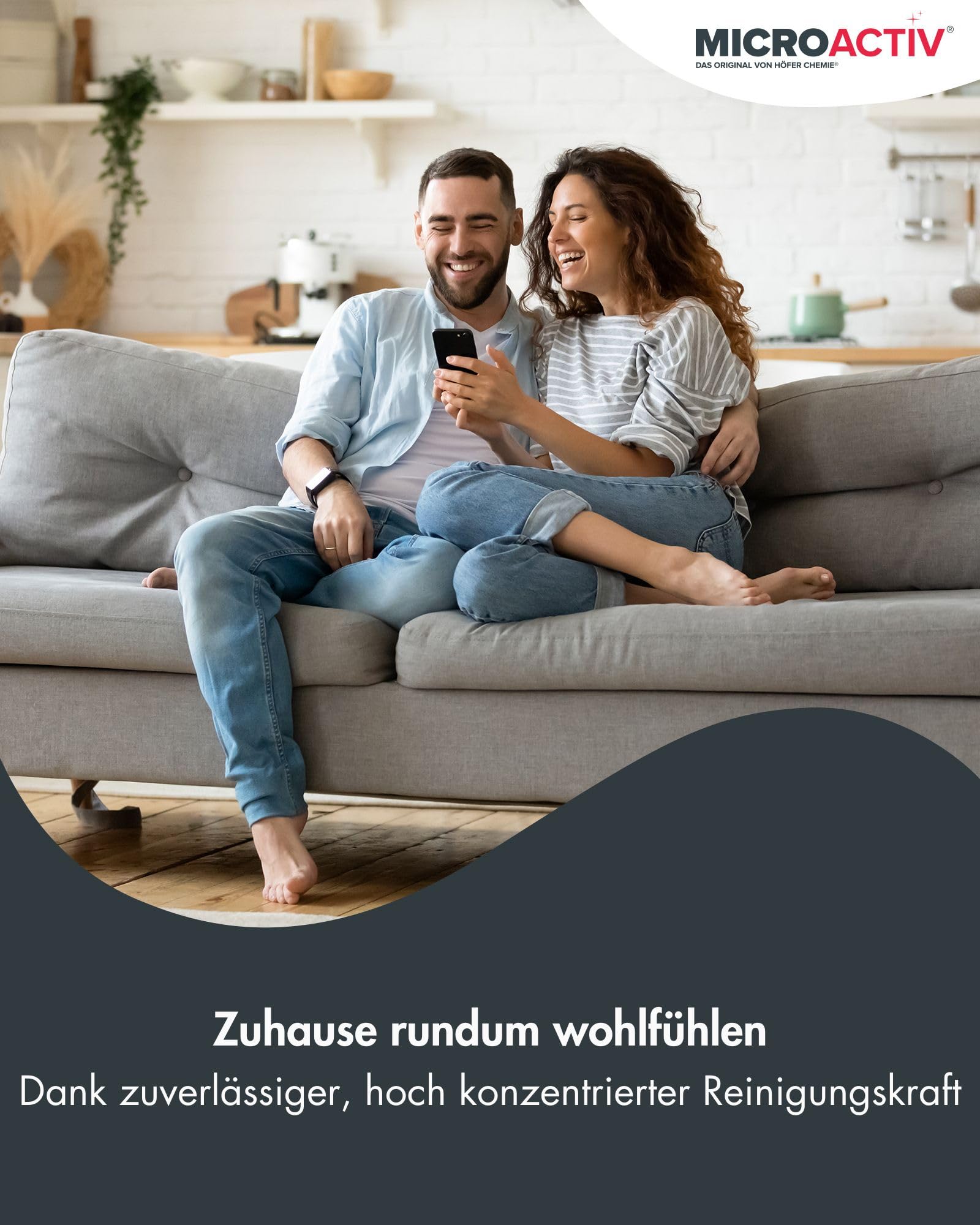MICROACTIV Orangenöl Reiniger Konzentrat 6 x 1L | Allzweckreiniger & Fettlöser mit frischem Orangenduft - Universalreiniger