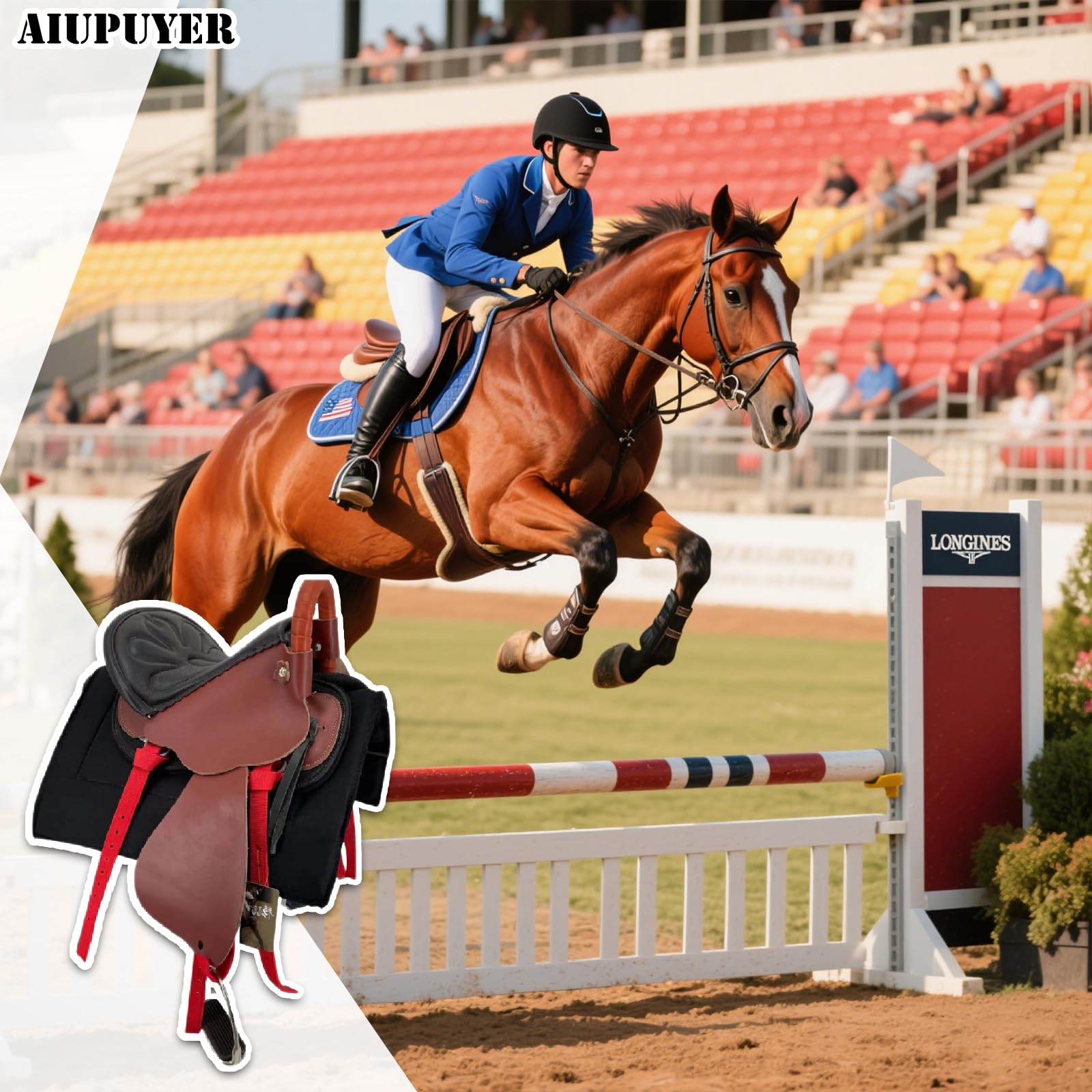 Sattel, amerikanischer Sattel Pferd Dressursattel Western Sattel Trick Reitsattel Rennsattel Junior Reitsattel Supreme Sattlerei, für Turnier Ranch etc