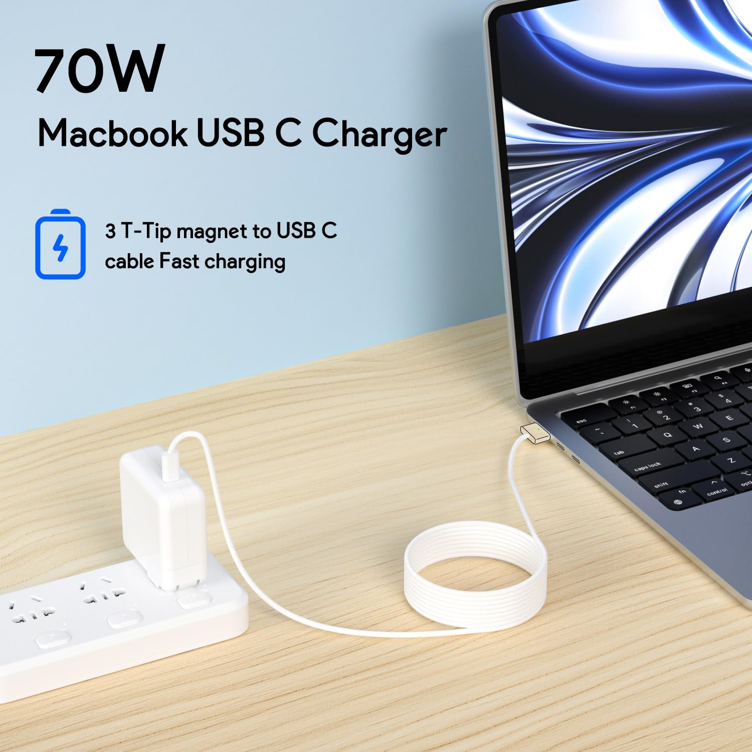 Amazon.com: 70W Magnetic 3 Mac Book Pro Charger- Compatible with