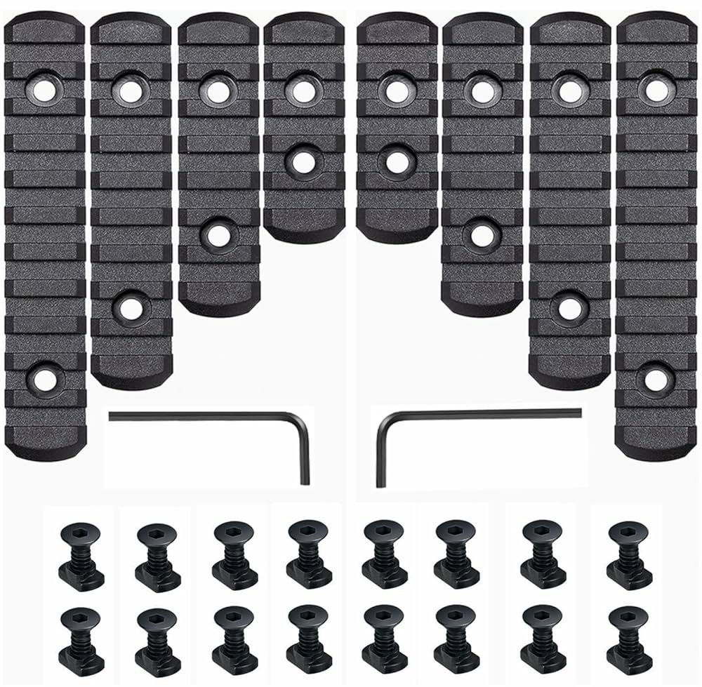 OMA.SC-PICATINNY RAIL-No.001G　BLACK Amazon.com : 8 Pack Picatinny Rail Polymer Picatinny Rail